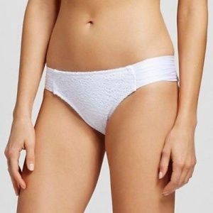 New Mossimo White Tabside Hipster Bikini Bottom